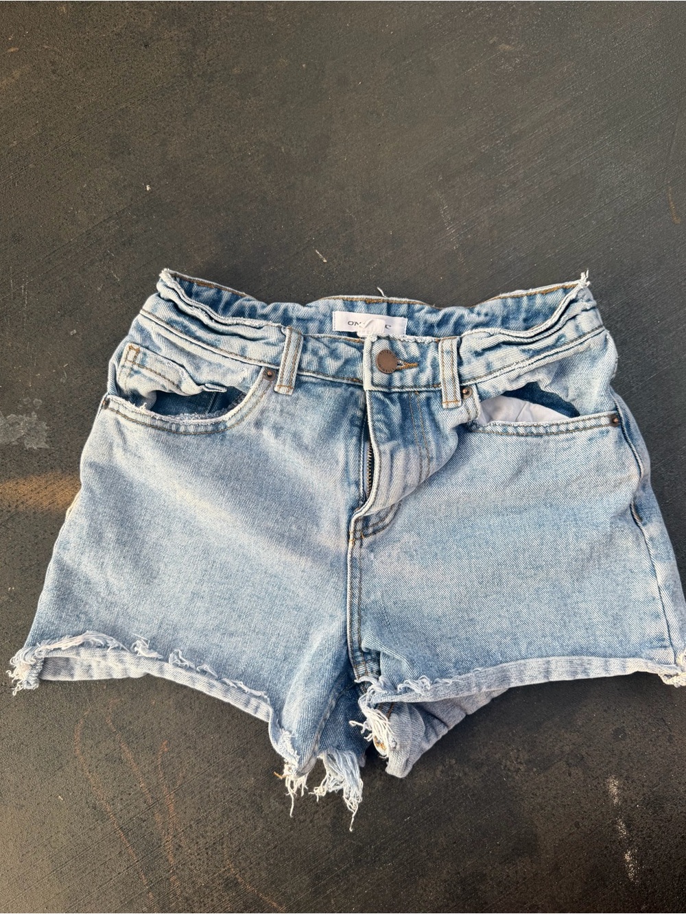 O'Neill Light Blue High-Rise Denim Cutoff Shorts